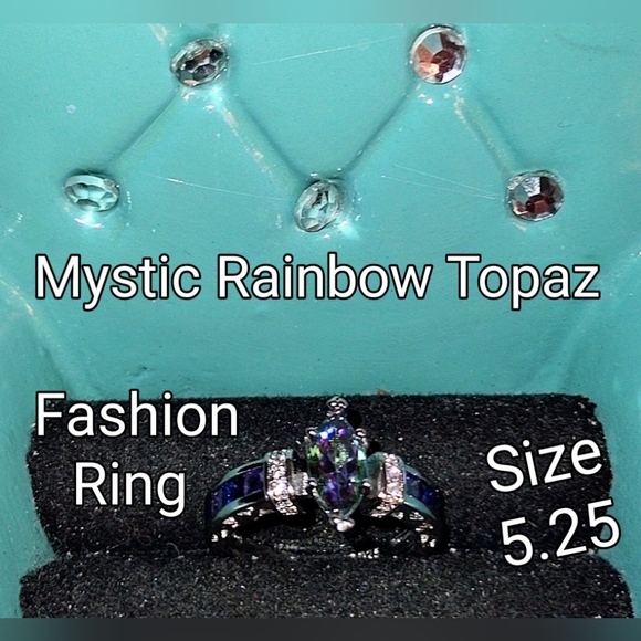Mystic Rainbow Topaz Fashion Ring - Picture 6 of 13